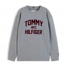 TOMMY HILFIGER μπλούζα παιδική αγόρι KB0KB10642-P7D γκρι